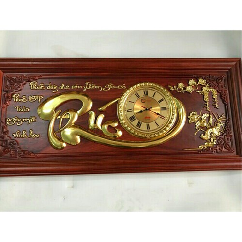 Tranh Đồng Hồ Chữ Phúc